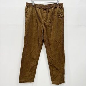H&M Men’s Corduroy Straight Leg Pants Brown Large